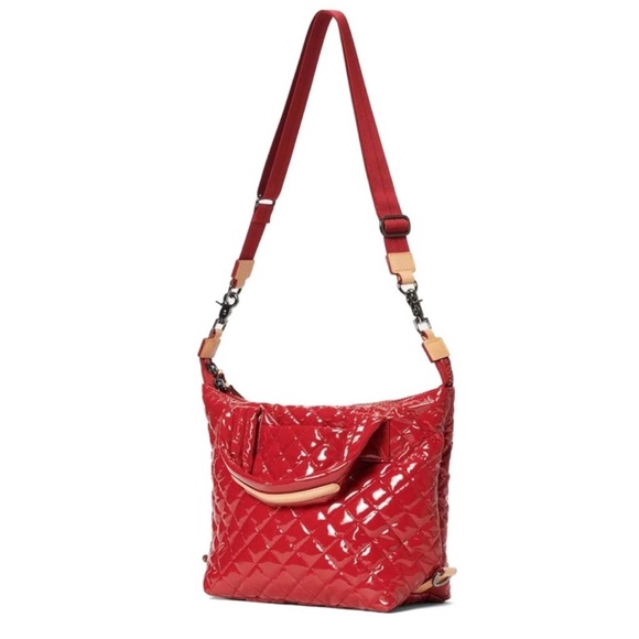 MZ Wallace Rouge Lacquer Small Metro Deluxe Bag - Picture 2 of 16
